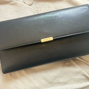 Genuine Coach black leather wallet